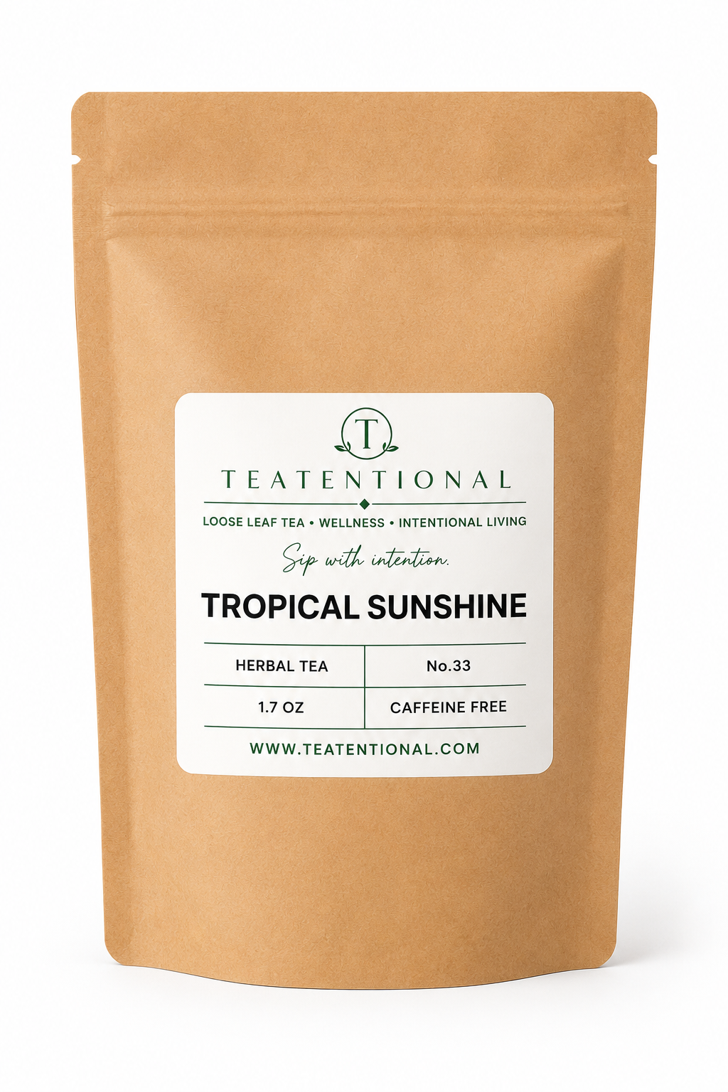 Tropical Sunshine Green Rooibos Loose Leaf Tea | Fruity Caffeine Free Blend | No. 33