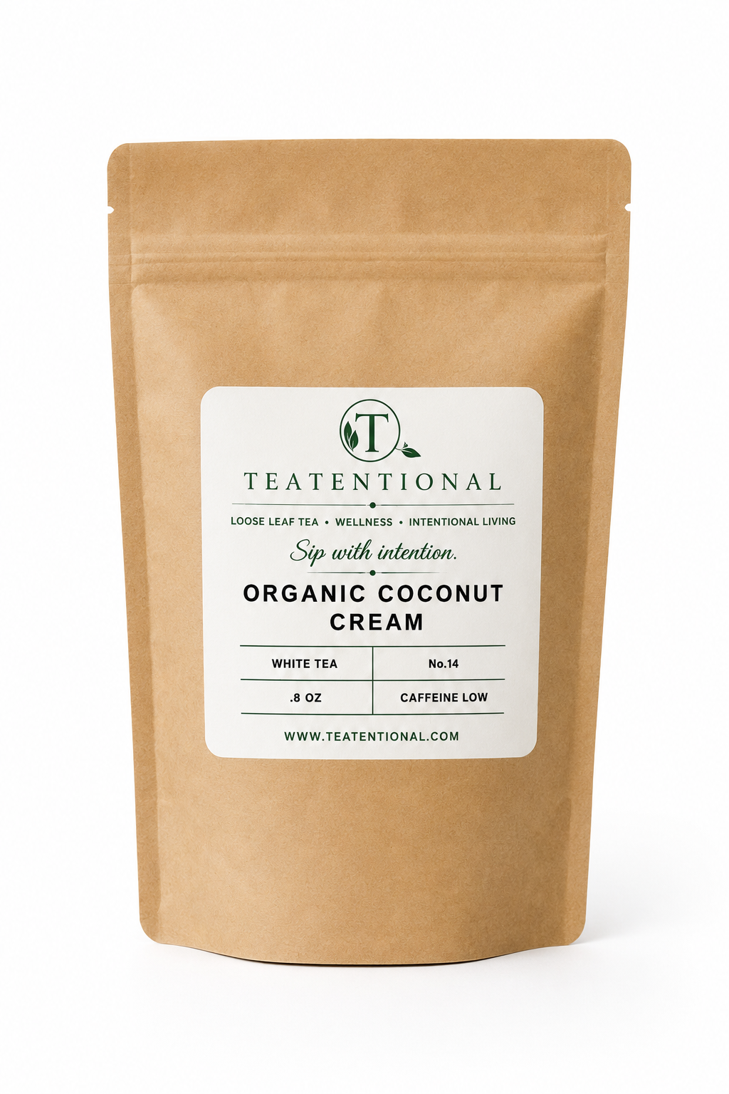 Organic Coconut Cream Tea | White Tea Tropical Loose Leaf Blend | No. 14