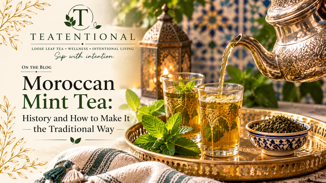 Moroccan mint tea - traditional green tea with mint from Teatentional
