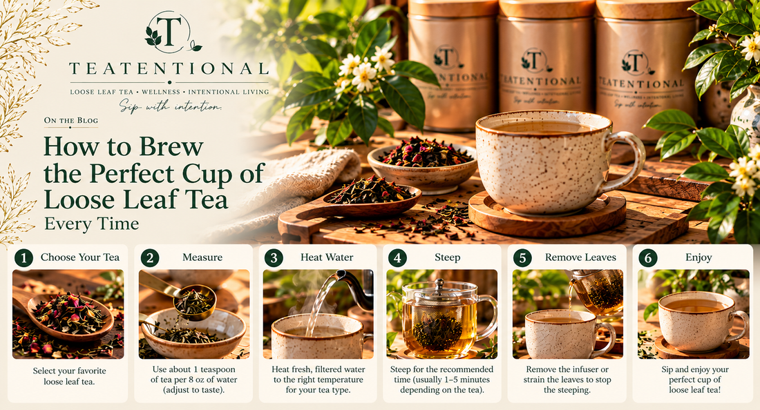 Steps for brewing the perfect cup of loose leaf tea