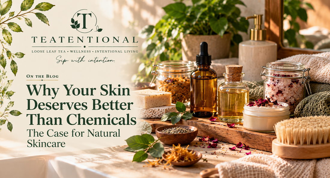 Natural skincare made with plant oils, butters and botanicals
