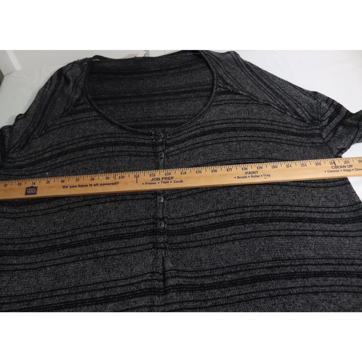 We the Free Boho Long Sleeve Top Medium Black and Grey