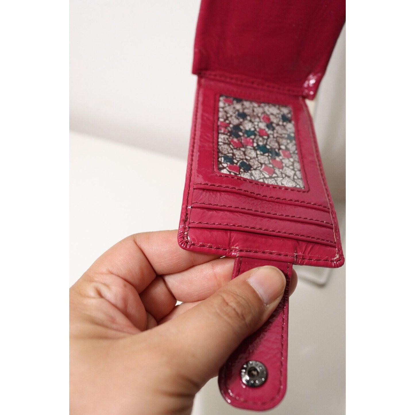 Hobo International Purple Cellphone Holder with Credit Card Patent Leather
