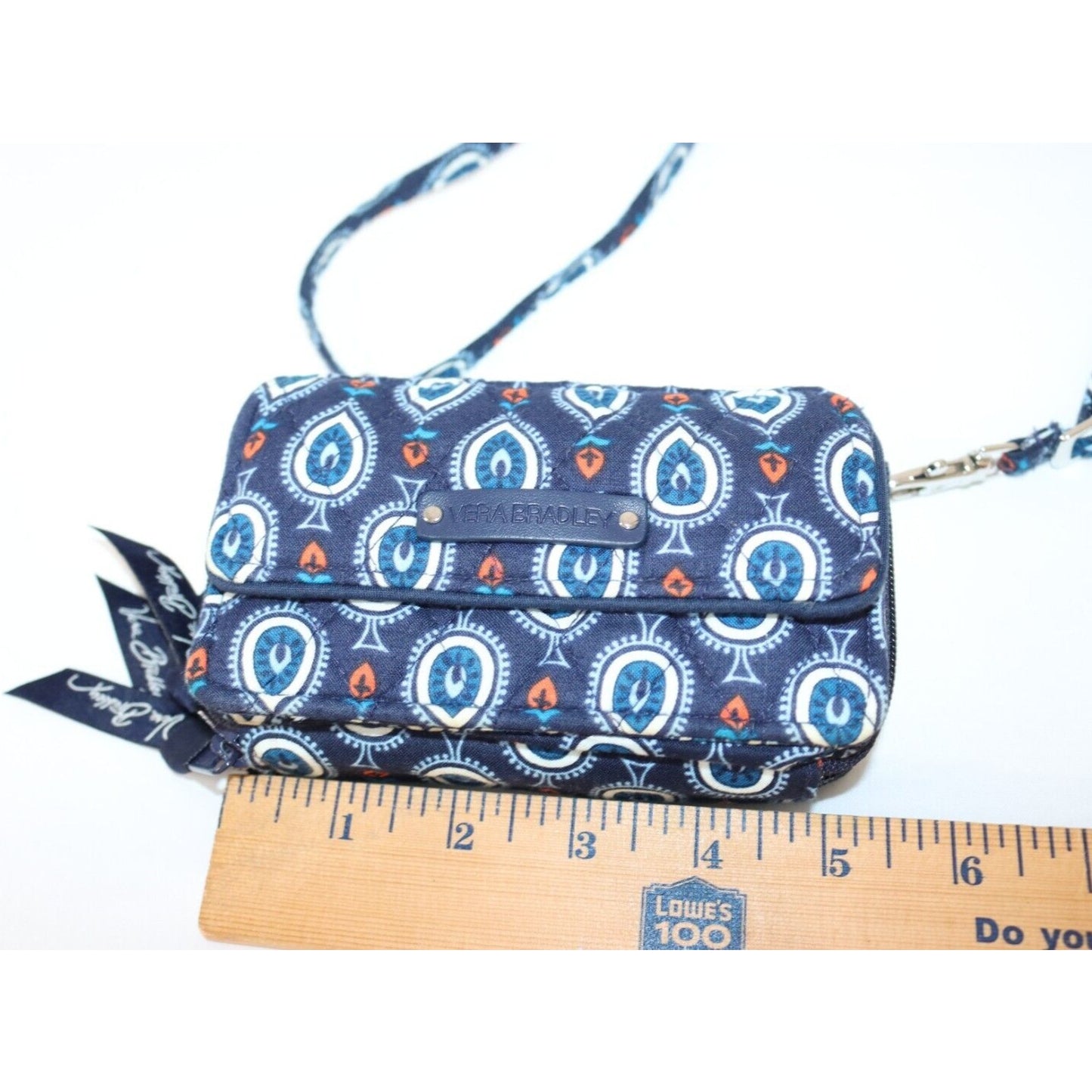 Vera Bradely Small Crossbody Bag Organizer Credit Card Detachable