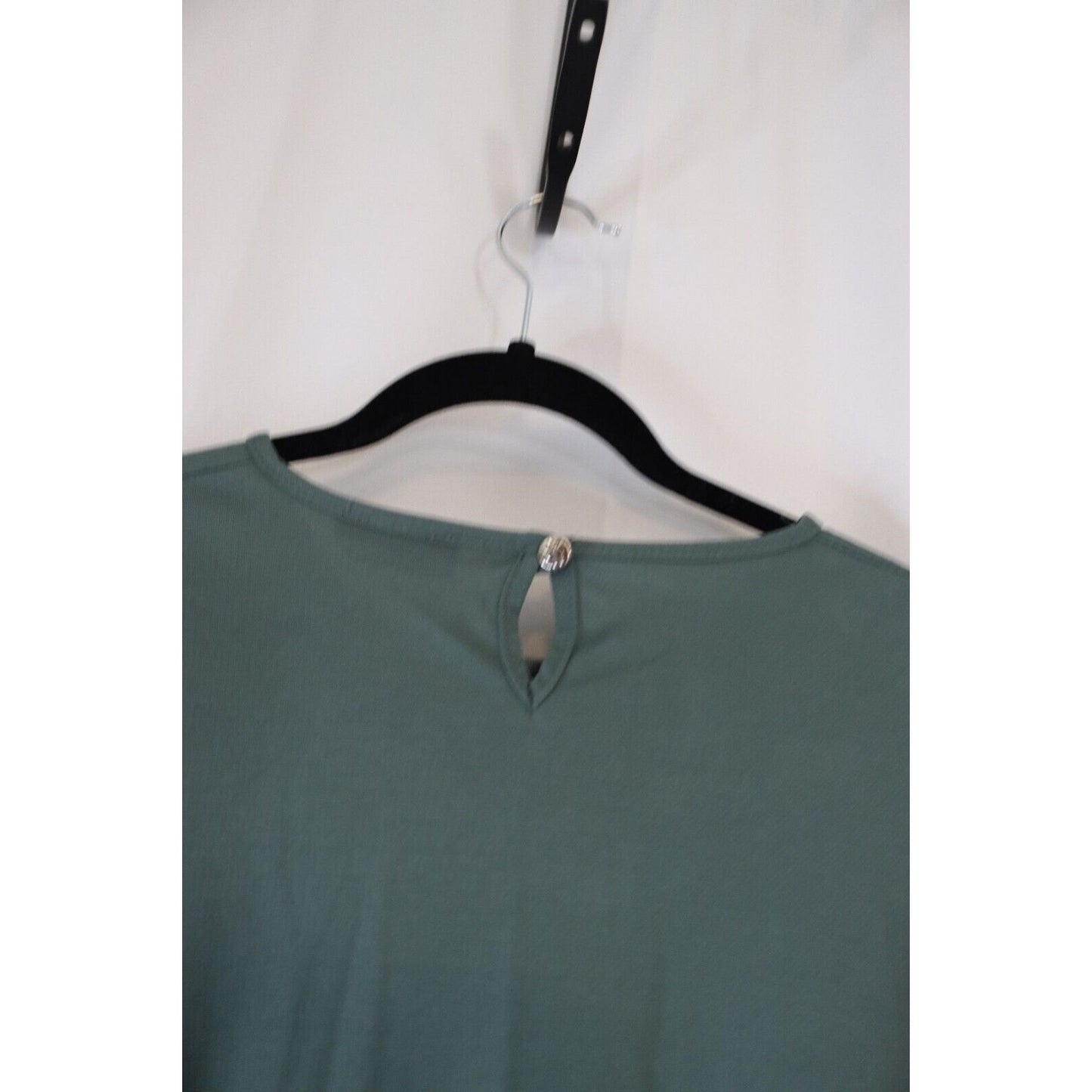 Abaya Green Maxi Dress Long Sleeve ECESUN 50 Faux Button