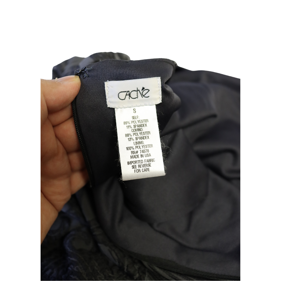 Cache Dress Bodycon Small Long Sleeve Stretchy