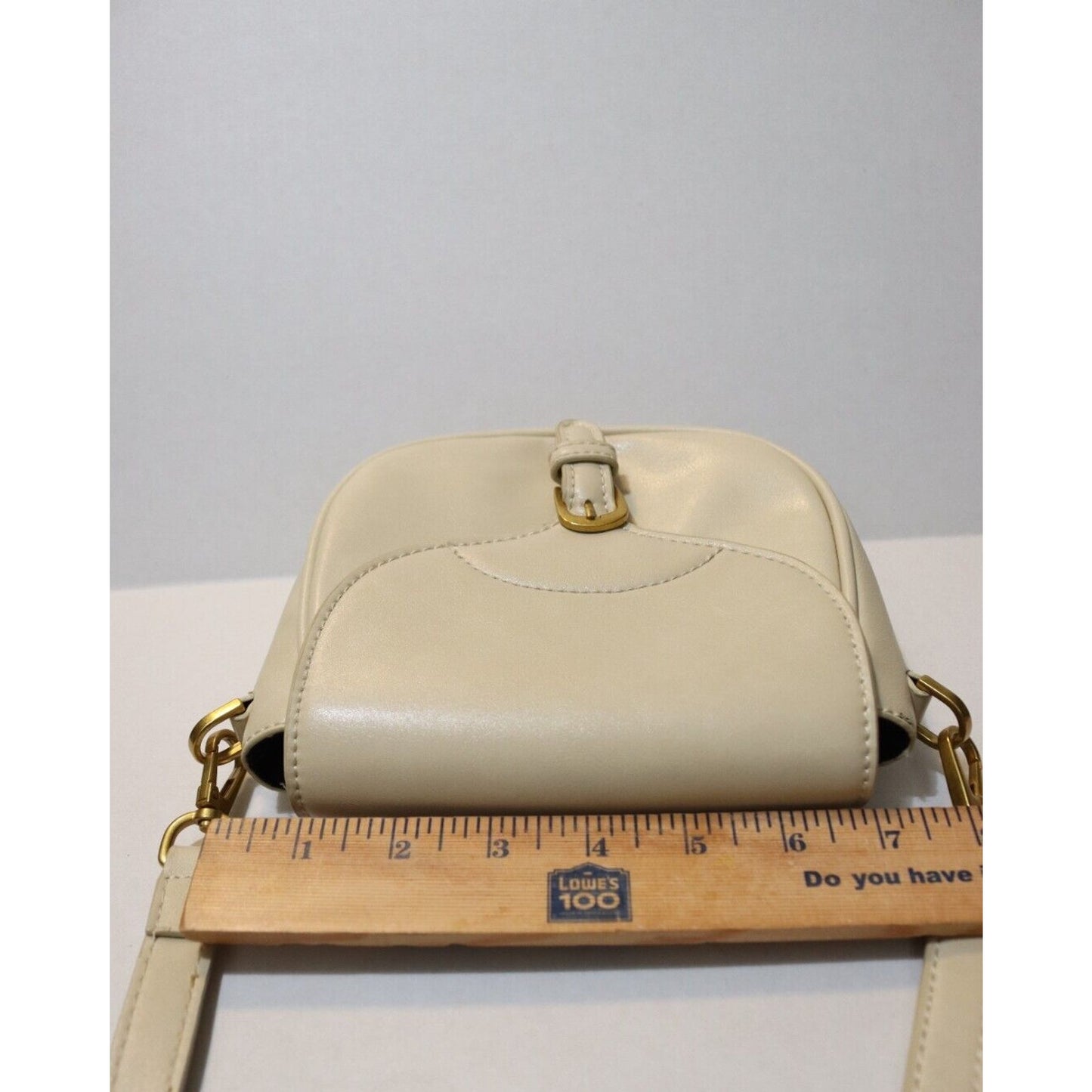MNG Mango Beige Crossbody Bag Faux Leather Small Shopper Bag