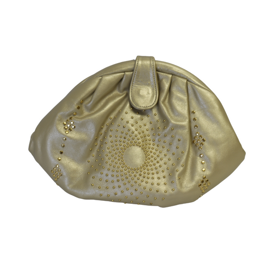 Vintage Ohh! Ashley Cream Leather Evening Shoulder Bag/Clutch