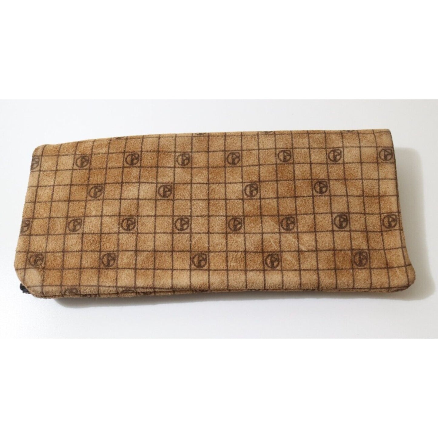 Nazareno Gabrielli Leather Wallet Mid Century Clutch Logo Flaw Lambskin