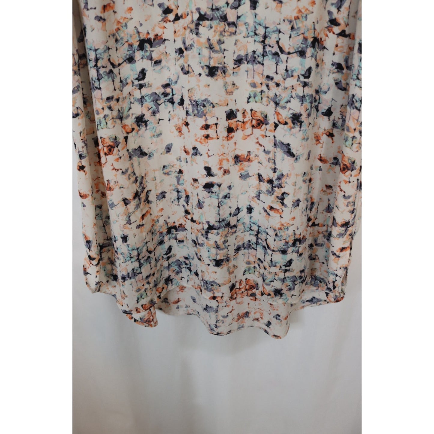 Liz Lange Maternity XXL Top Abstract Short Sleeve Polyester