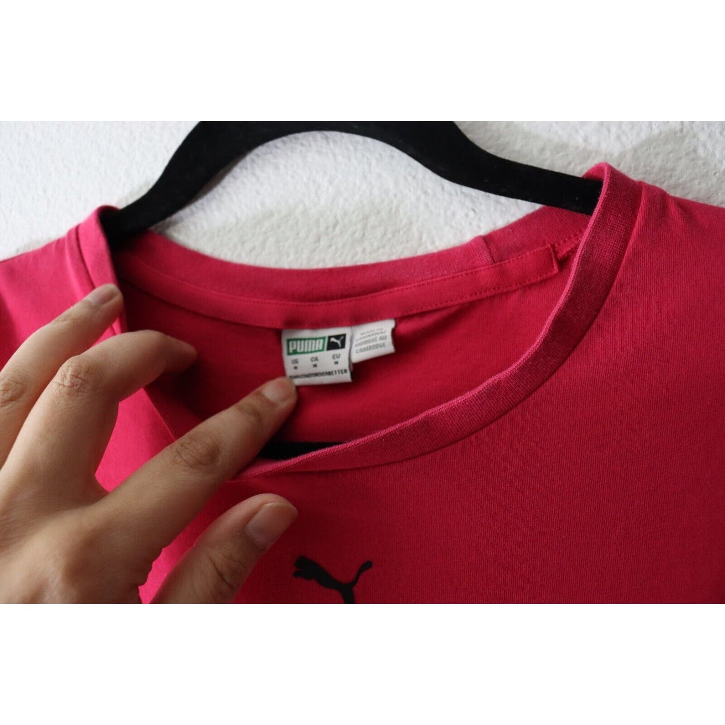 Puma Pink Short Sleeve Top Activewear Size Medium