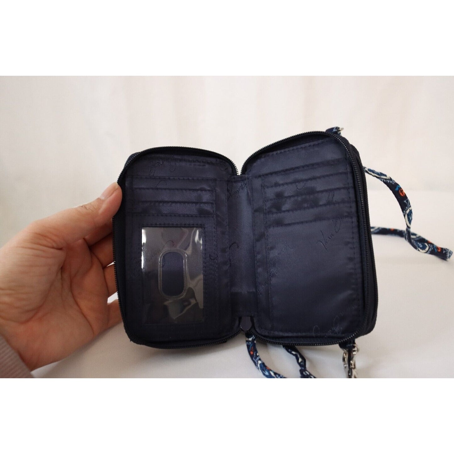 Vera Bradely Small Crossbody Bag Organizer Credit Card Detachable