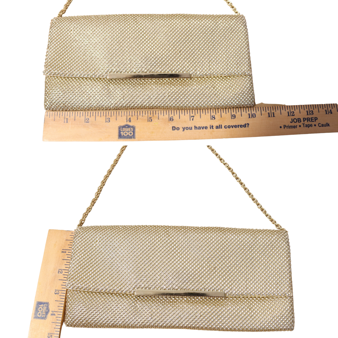 International Concept INC Gold Evening Handbag
