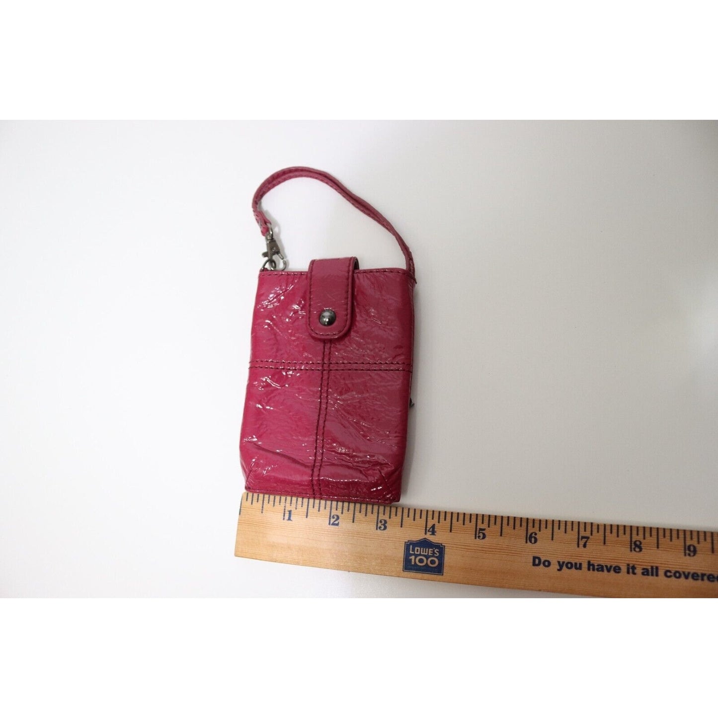 Hobo International Purple Cellphone Holder with Credit Card Patent Leather