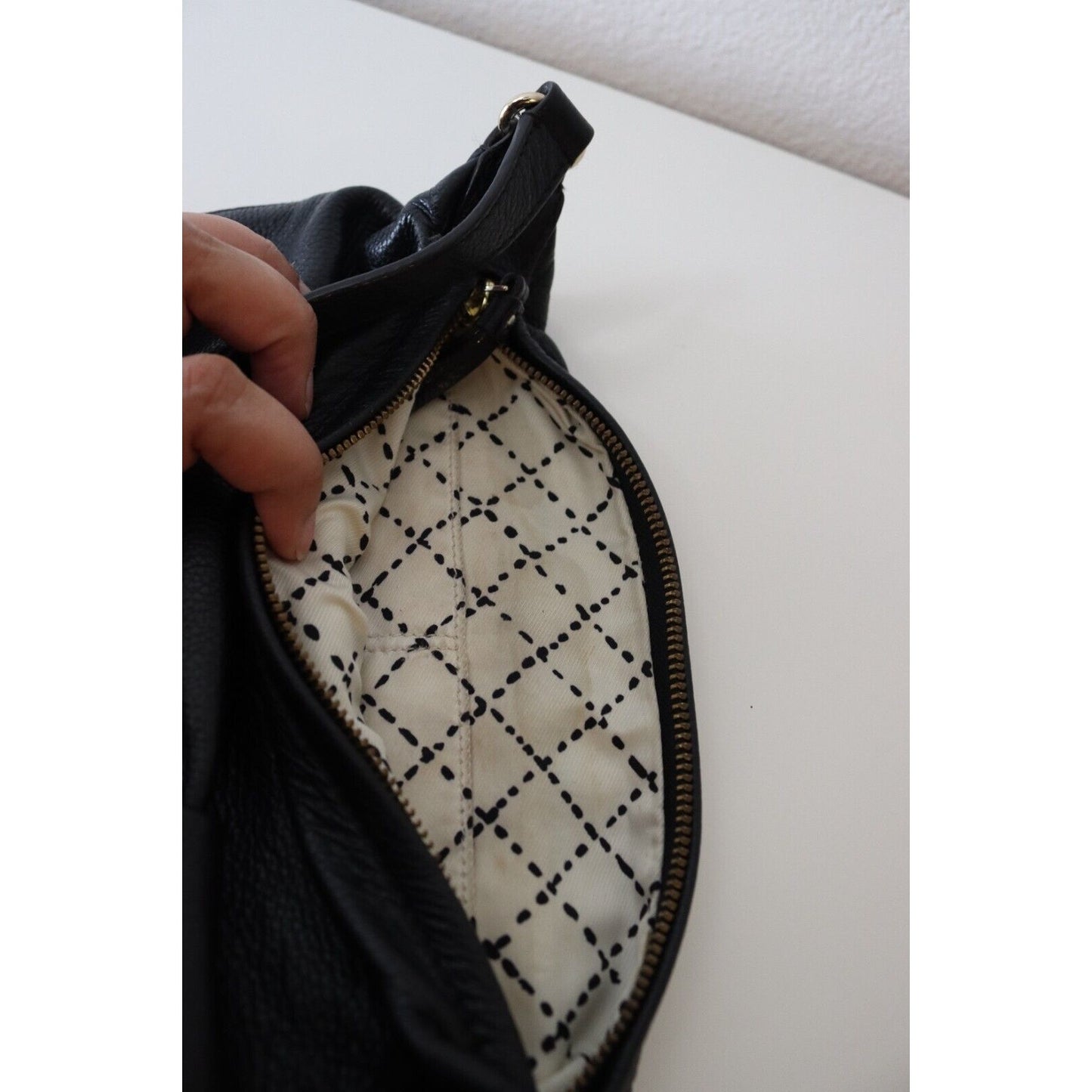 Kate Spade Crossbody Leather Black Lined Adjustable