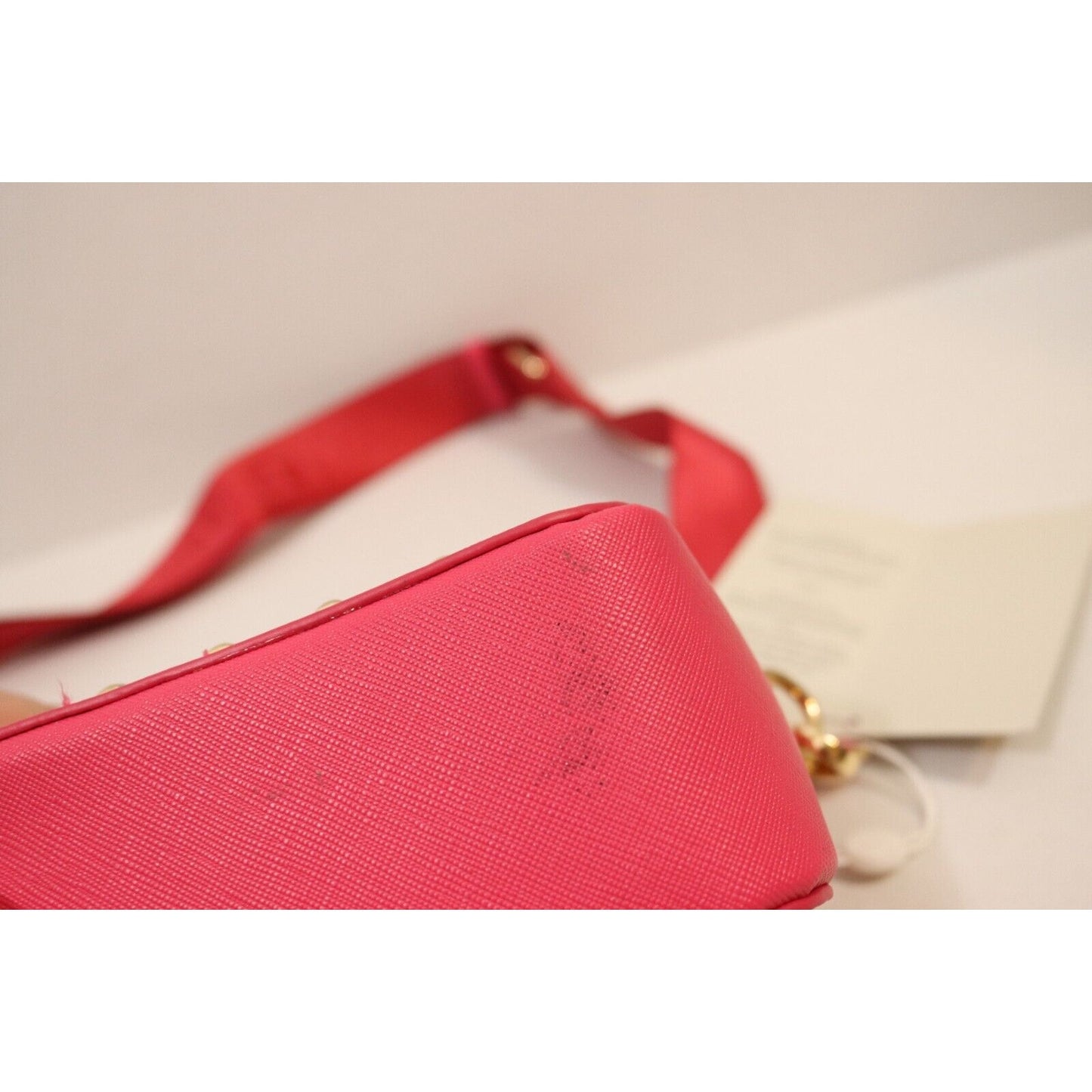 Valentino Orlandi Studded Blush Pink Camera Bag Crossbody Designed in Italy