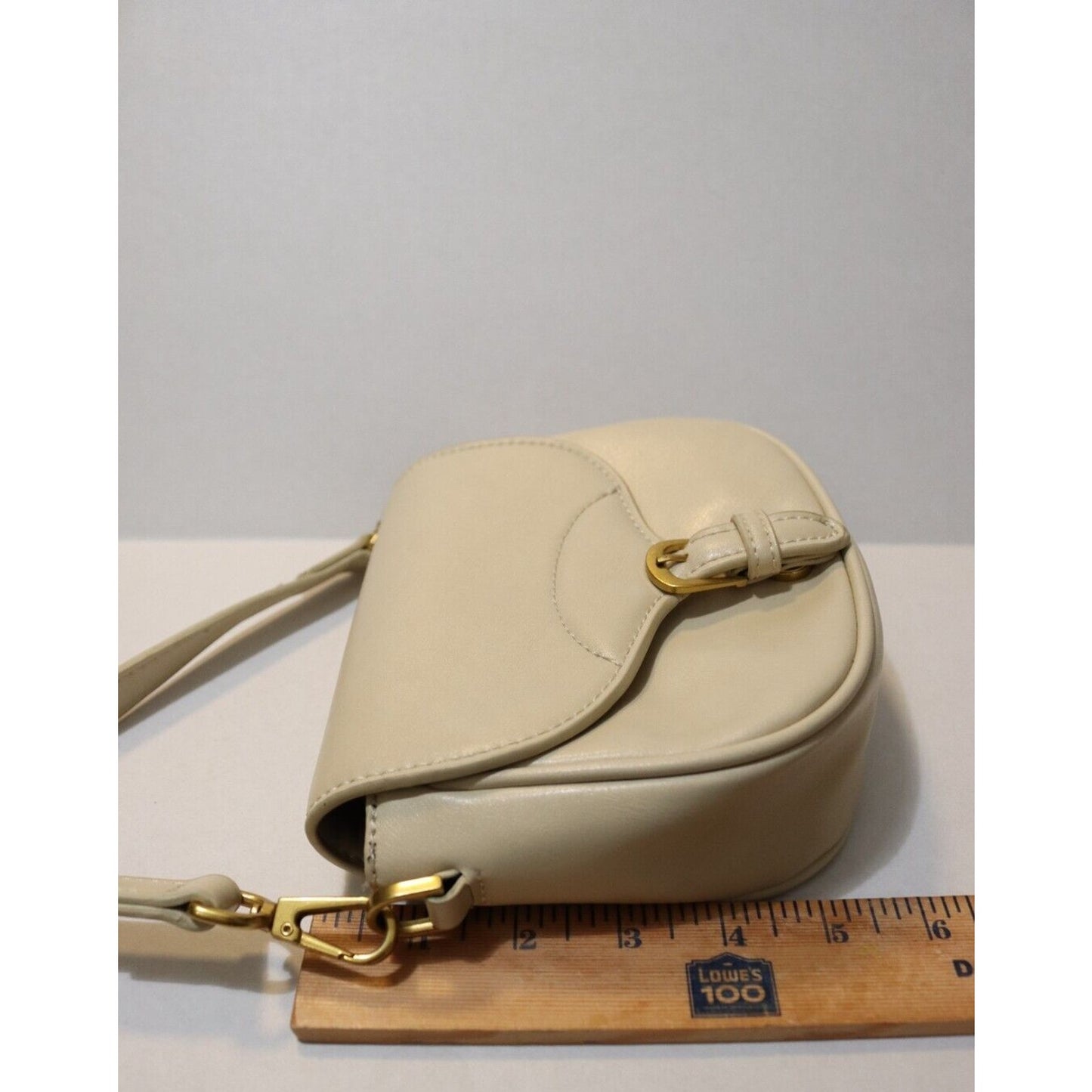 MNG Mango Beige Crossbody Bag Faux Leather Small Shopper Bag