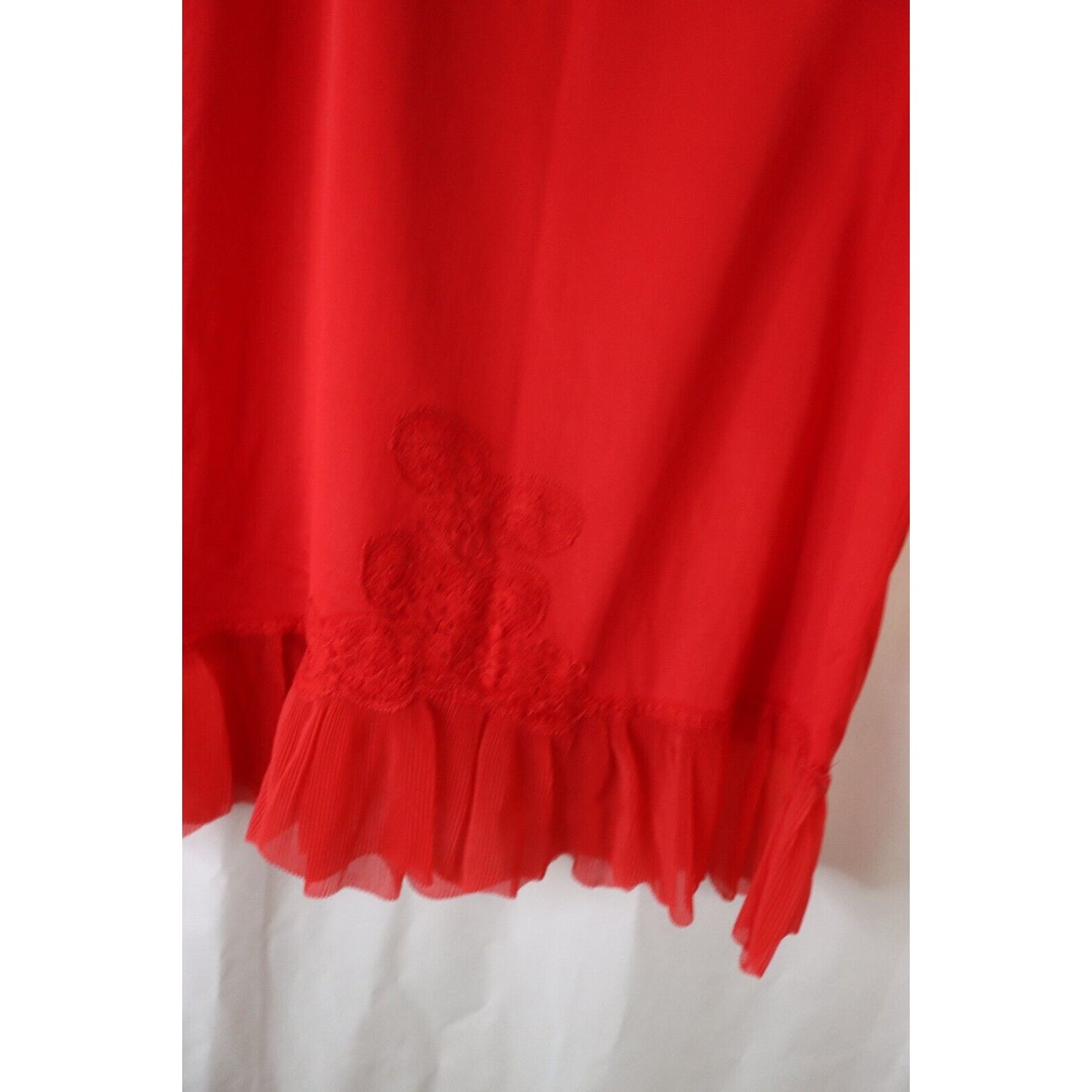 Dorella Irregular Small Petticoat Red Nylon