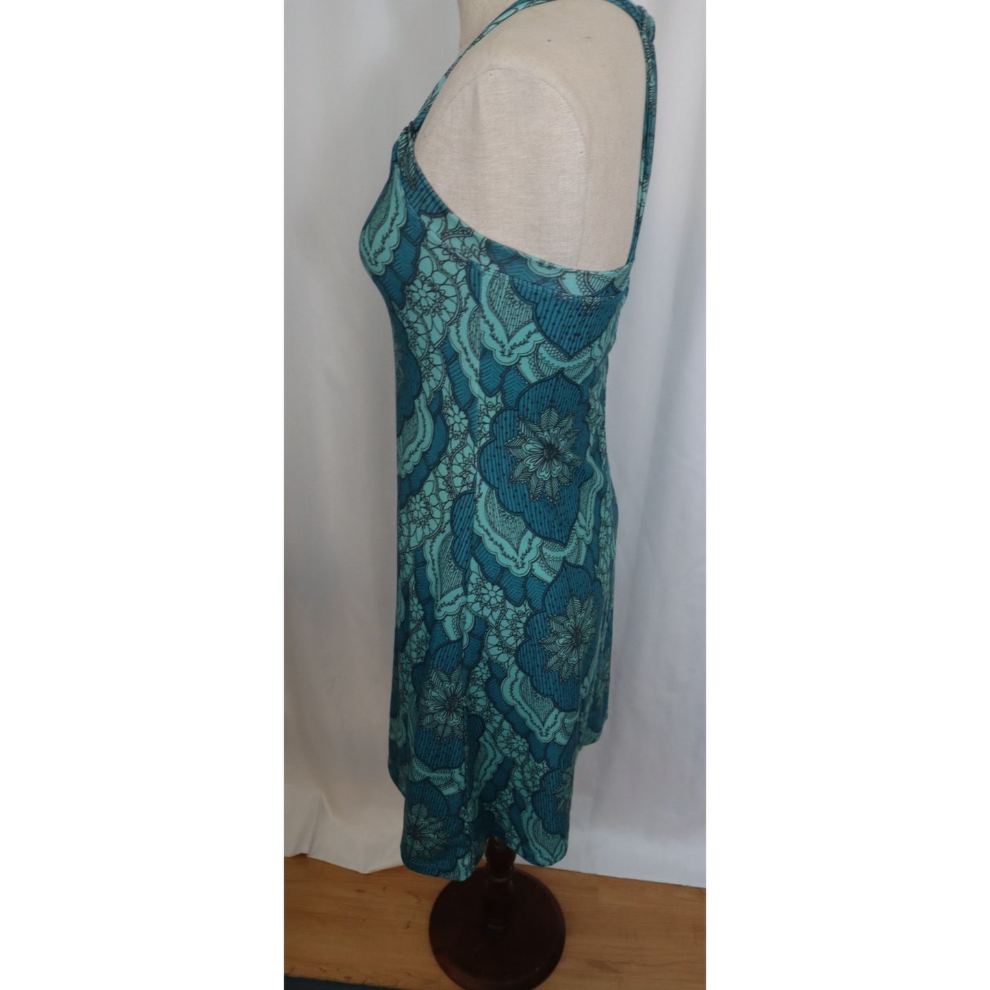 Prana Green Dress Built in Bra Size XS Sleeveless