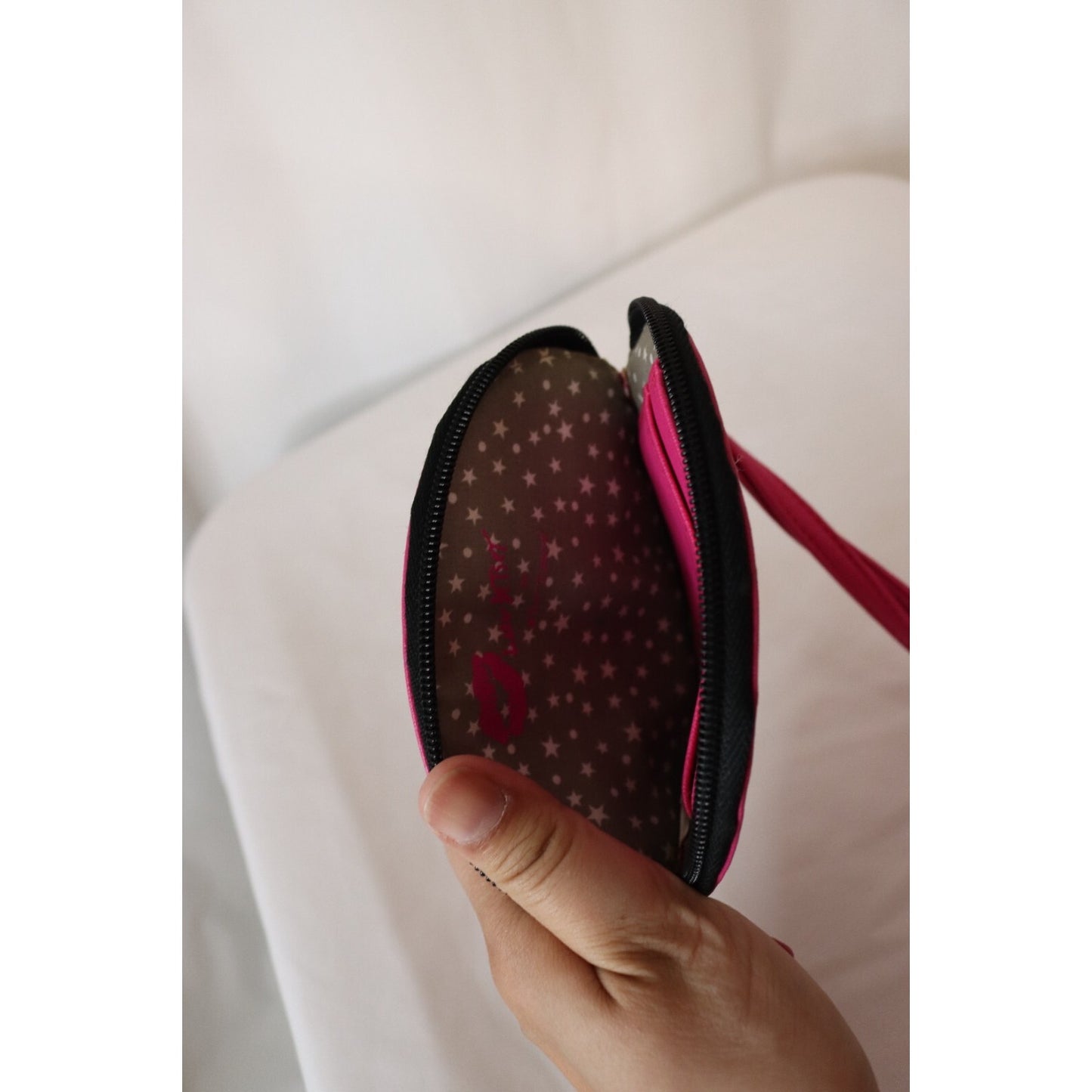 Luv Betsey Johnson Pink Cat Wristlet Wallet