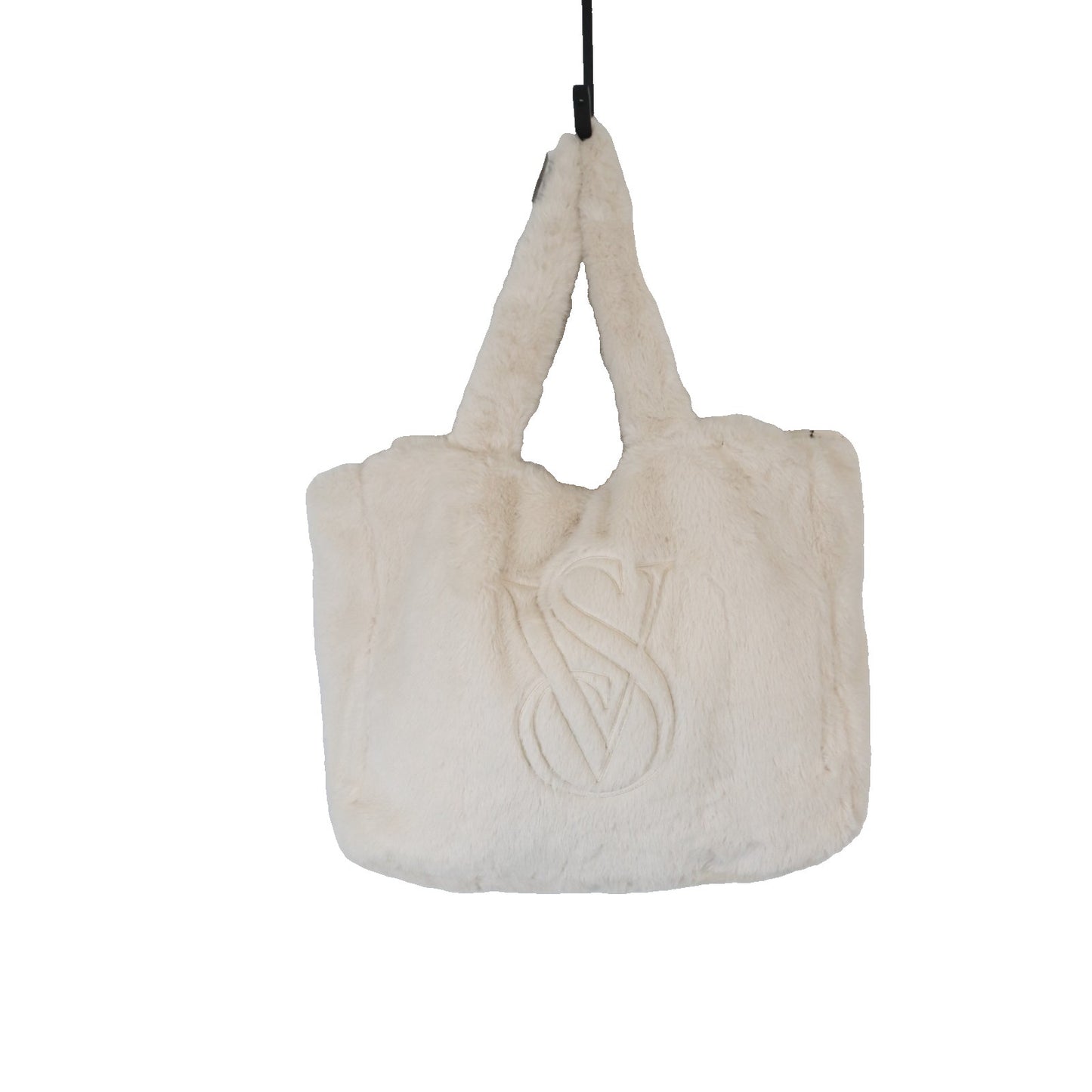 NWT White Faux Fur Victoria's Secret Shoulder Bag