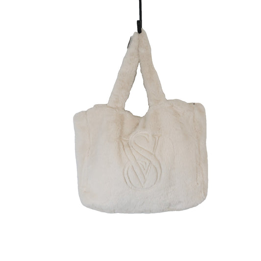 NWT White Faux Fur Victoria's Secret Shoulder Bag