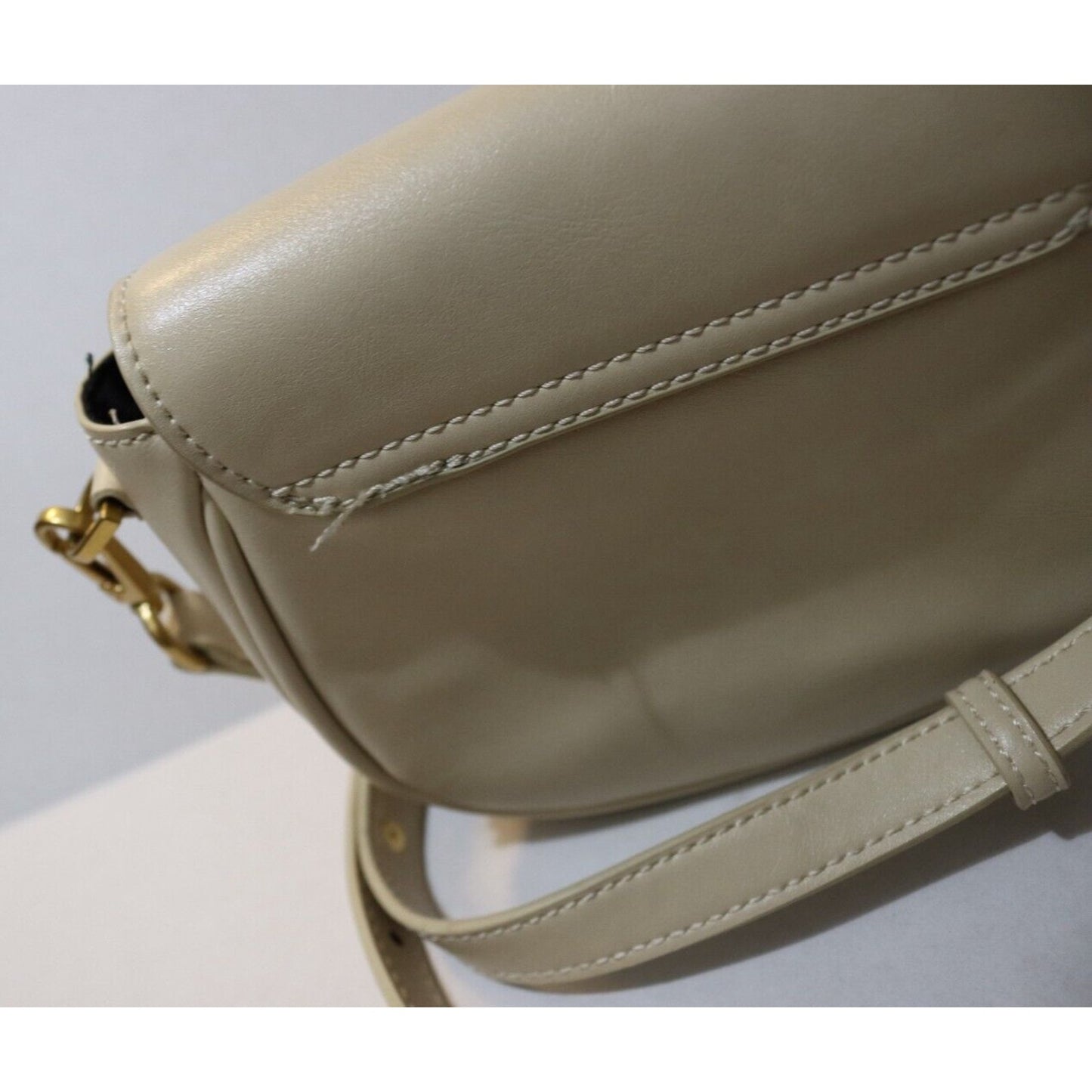 MNG Mango Beige Crossbody Bag Faux Leather Small Shopper Bag