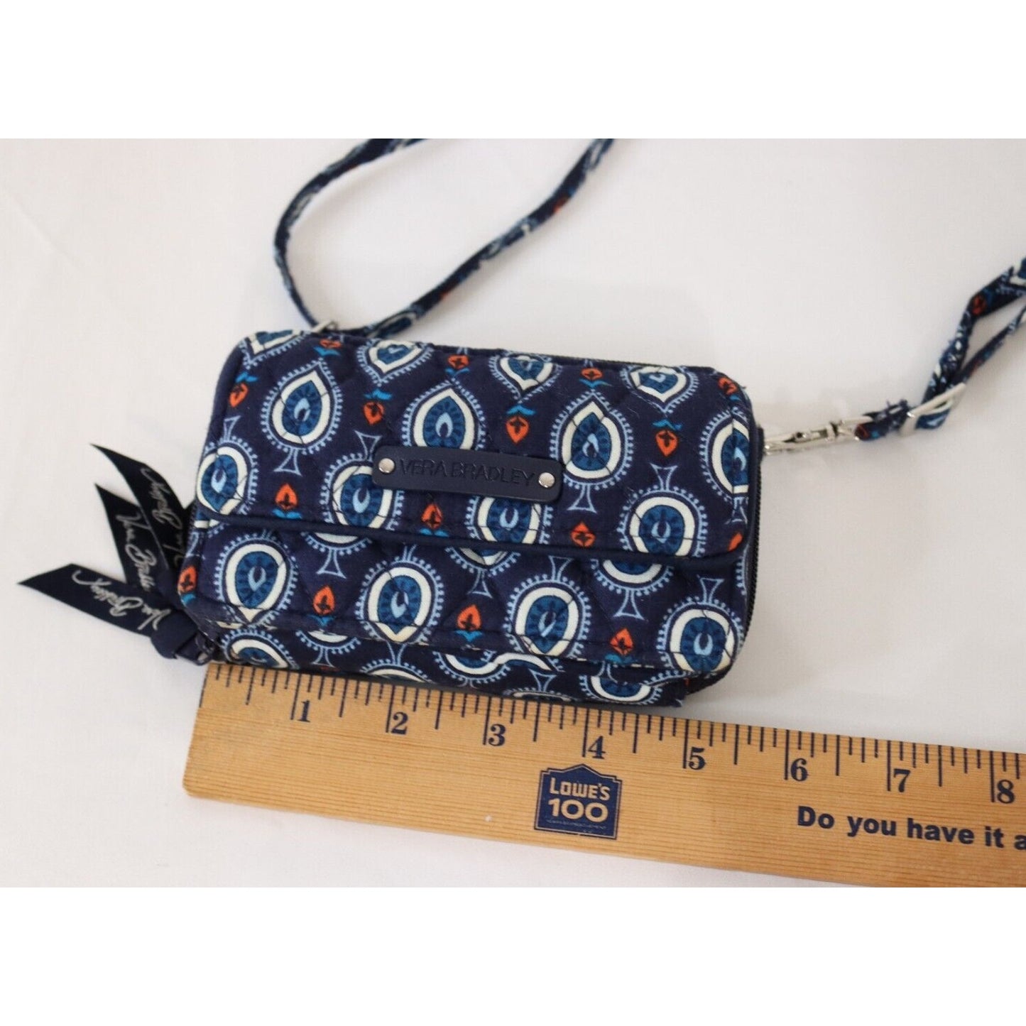 Vera Bradely Small Crossbody Bag Organizer Credit Card Detachable