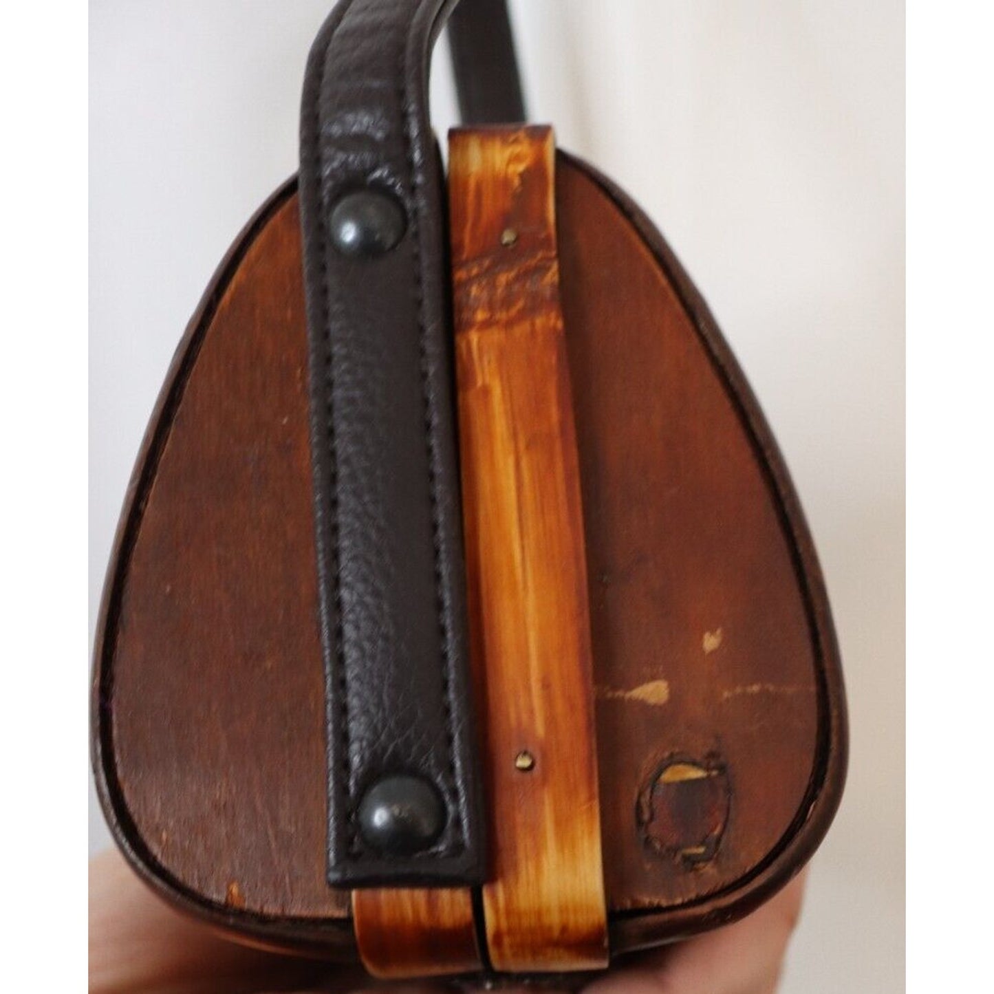 Wood Purse Bamboo Crossbody Palm Tree
