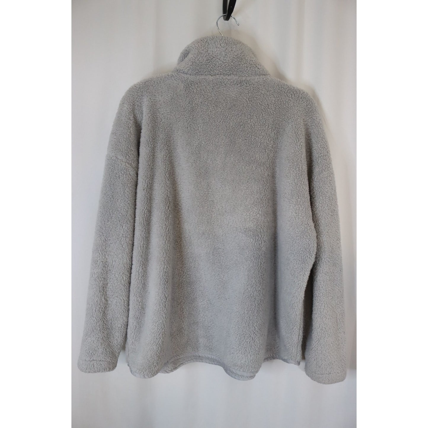 H Halston Studio Large Grey Sweater 1/2 Zip