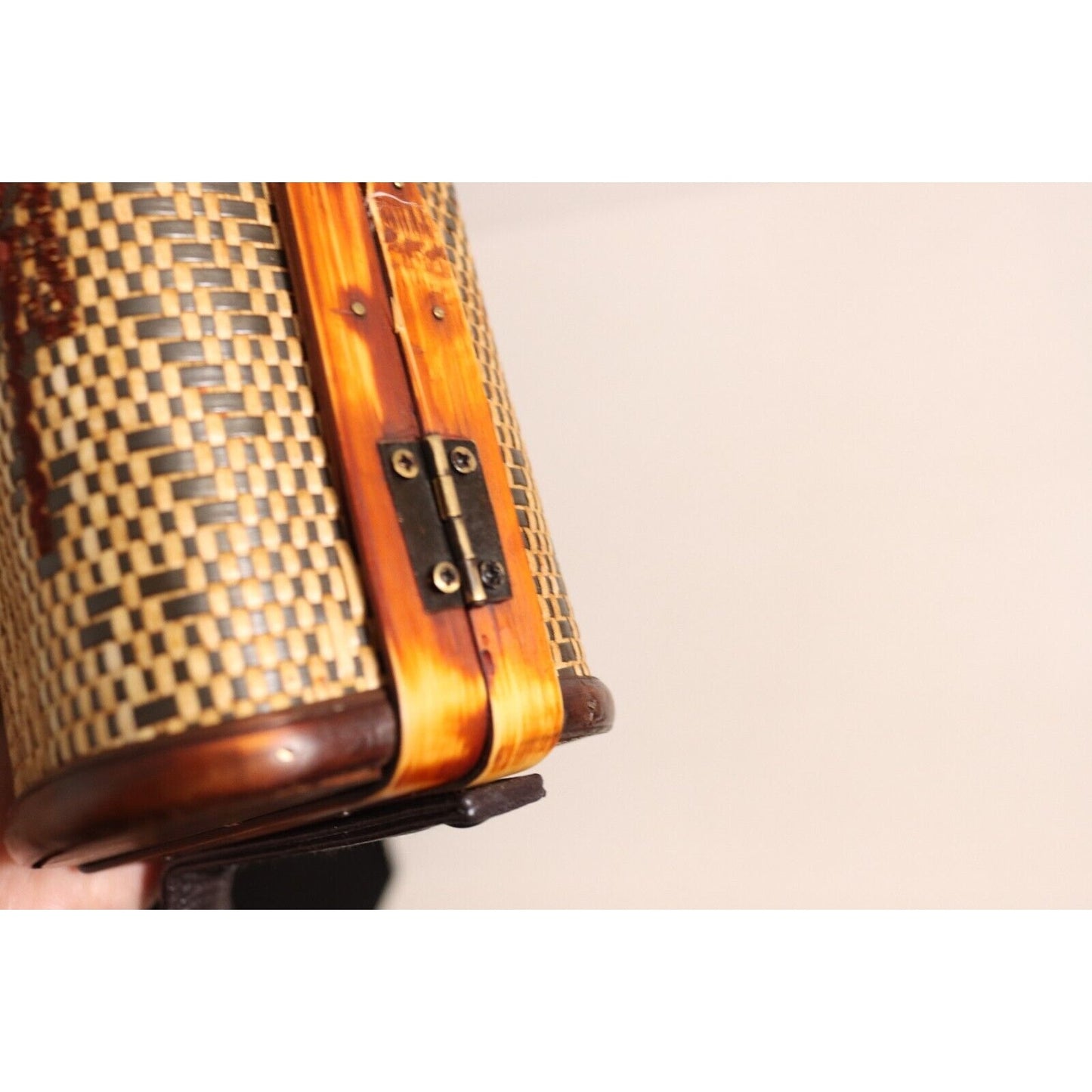Wood Purse Bamboo Crossbody Palm Tree