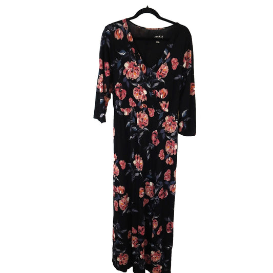 Isabel Ingrid Maternity Dress Large Nursing Maxi Rayon Spandex
