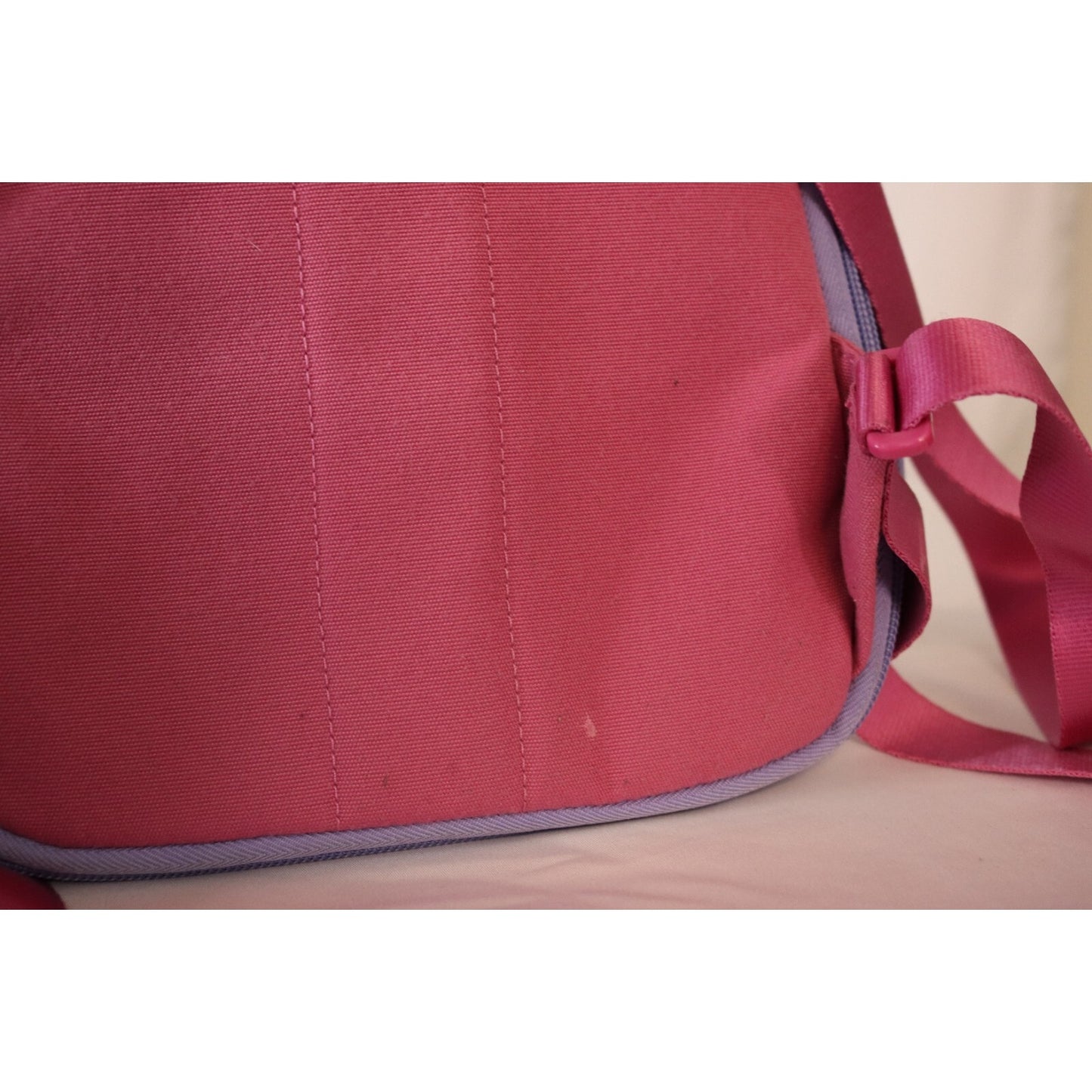 Vintage Nike Small Backpack Pastels Blue Pink Purple Expandable Flaws