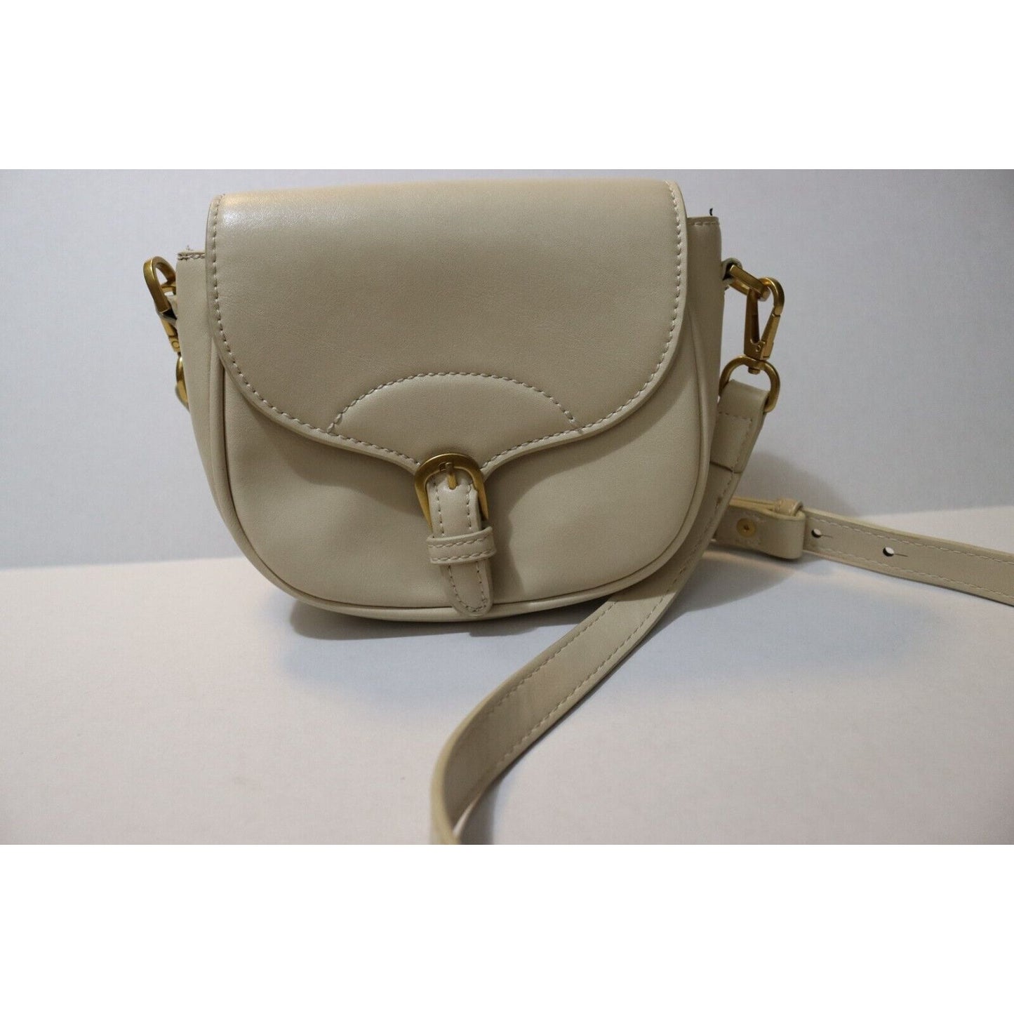 MNG Mango Beige Crossbody Bag Faux Leather Small Shopper Bag