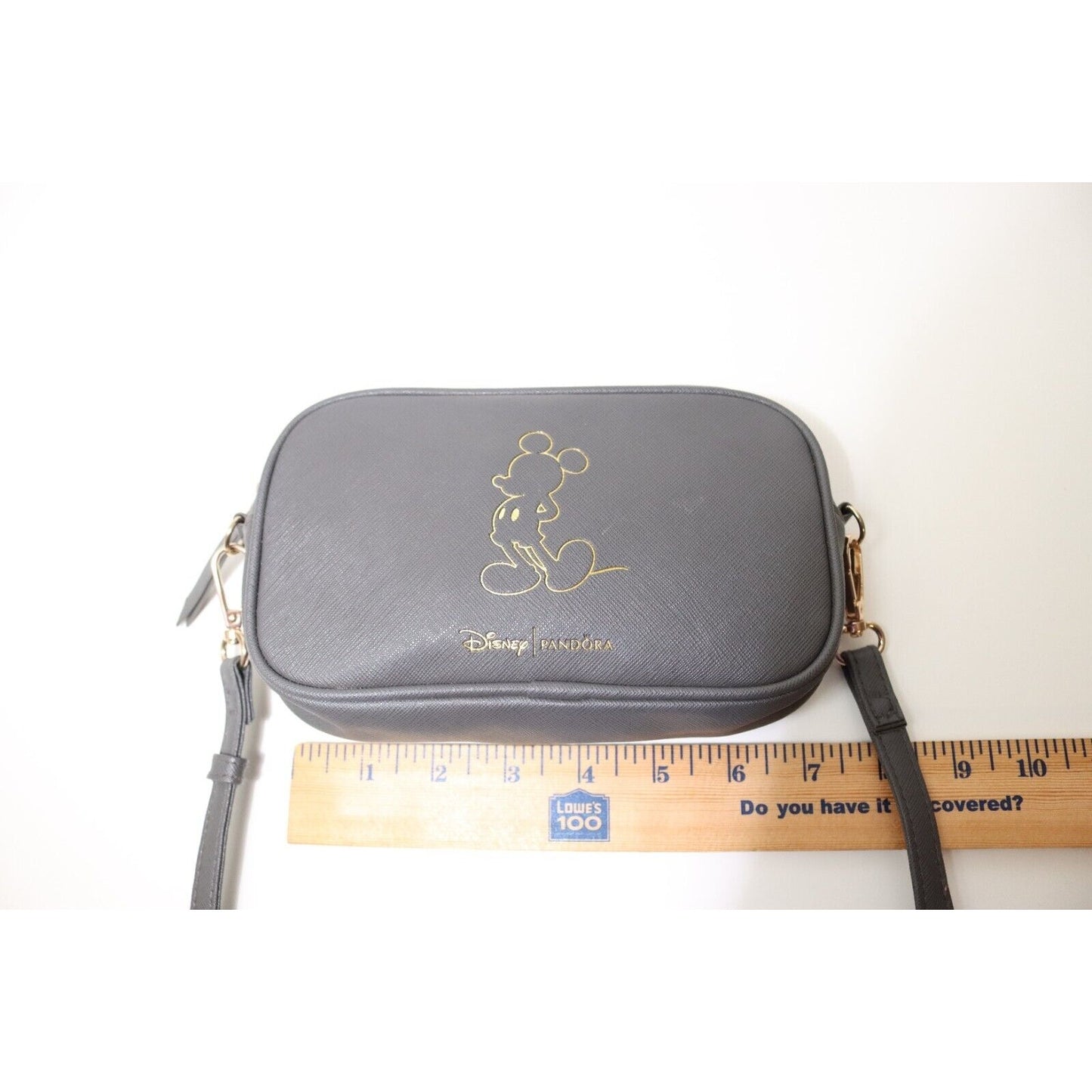 Disney X Pandora Mickey Handbag Gray Crossbody Bag