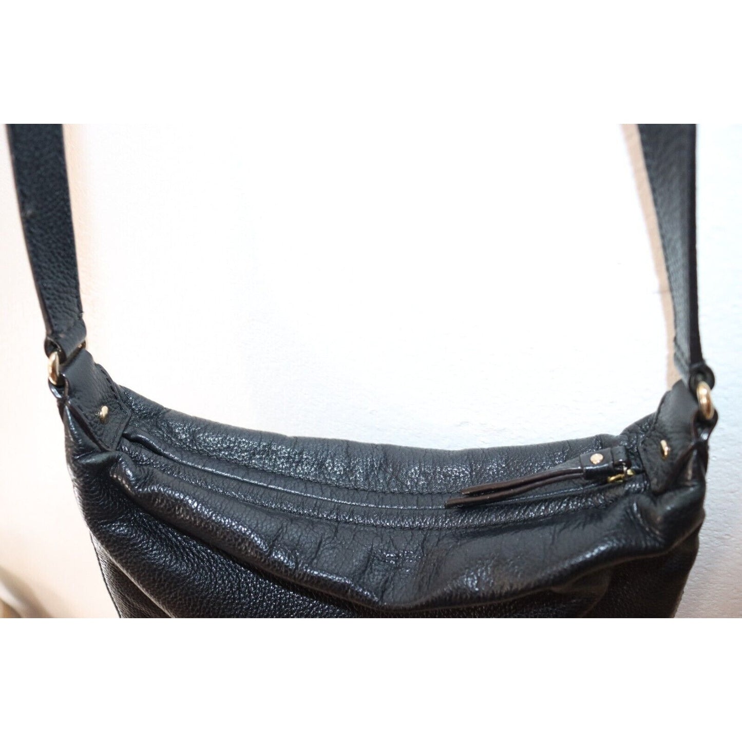 Kate Spade Crossbody Leather Black Lined Adjustable