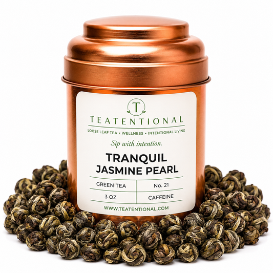 Tranquil Jasmine Pearl Green | Floral Loose Leaf Green Tea