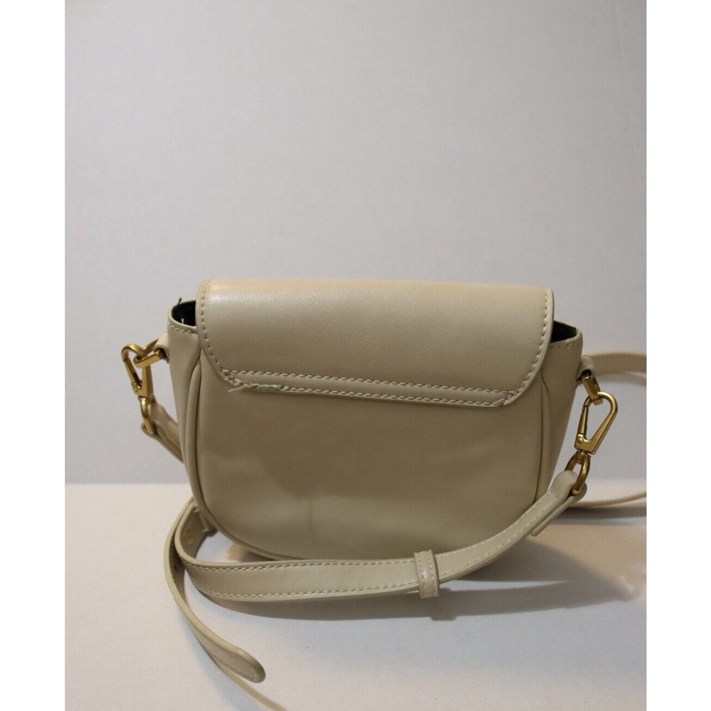 MNG Mango Beige Crossbody Bag Faux Leather Small Shopper Bag