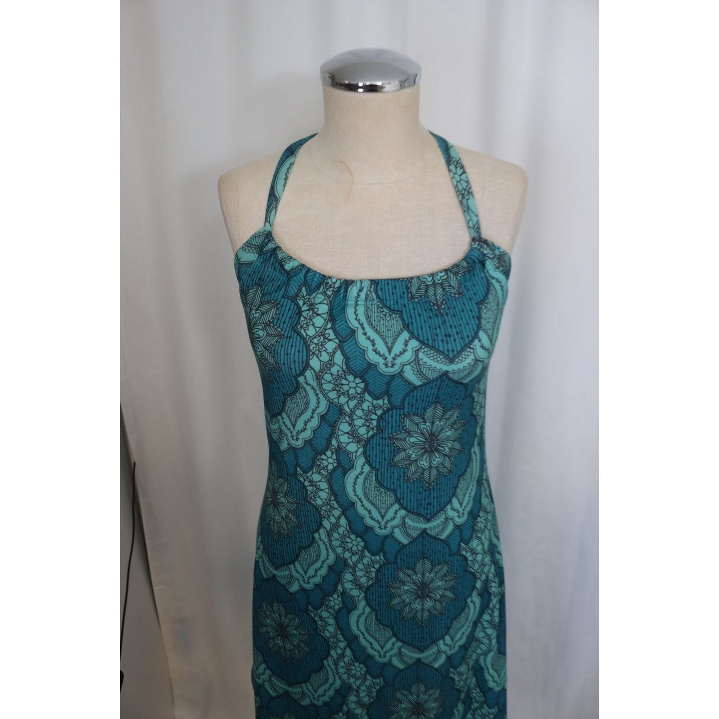 Prana Green Dress Built in Bra Size XS Sleeveless