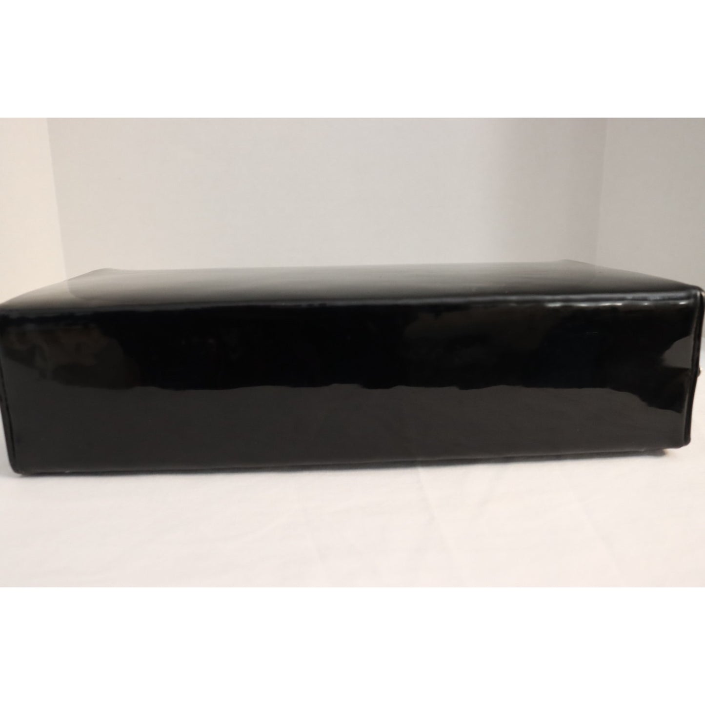 Vintage Dover Black Patent Leather Handbag Made in USA Top Handle Bag