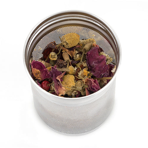 Elegant Glass Travel Infuser Mug 16 oz | Loose Leaf Tea Tumbler