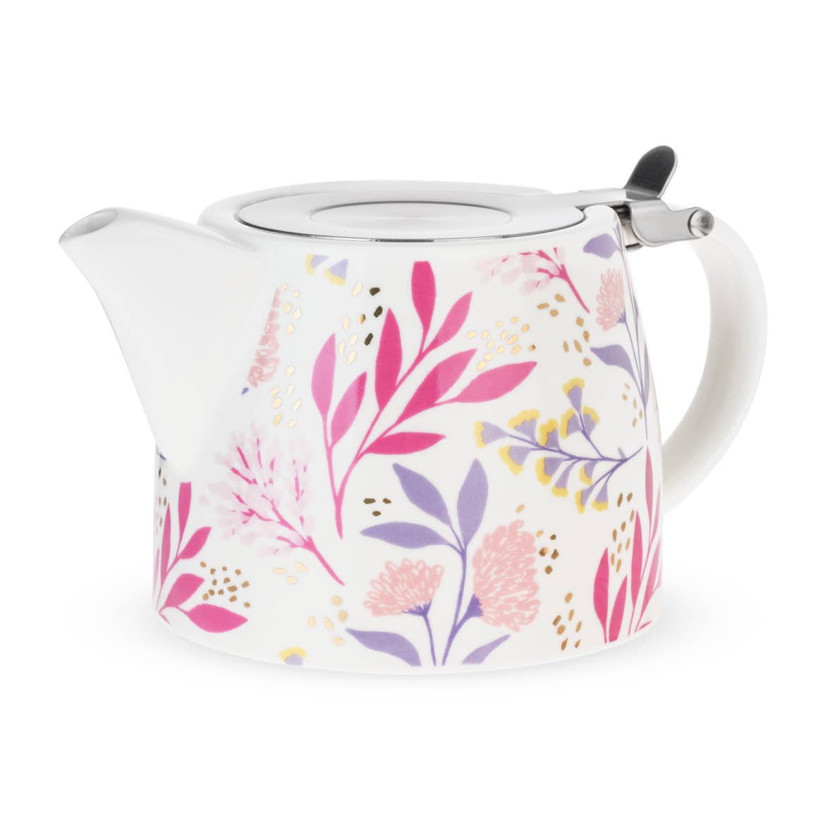 Ceramic Teapot and Infuser 20 oz | Botanical Bliss Tea Set