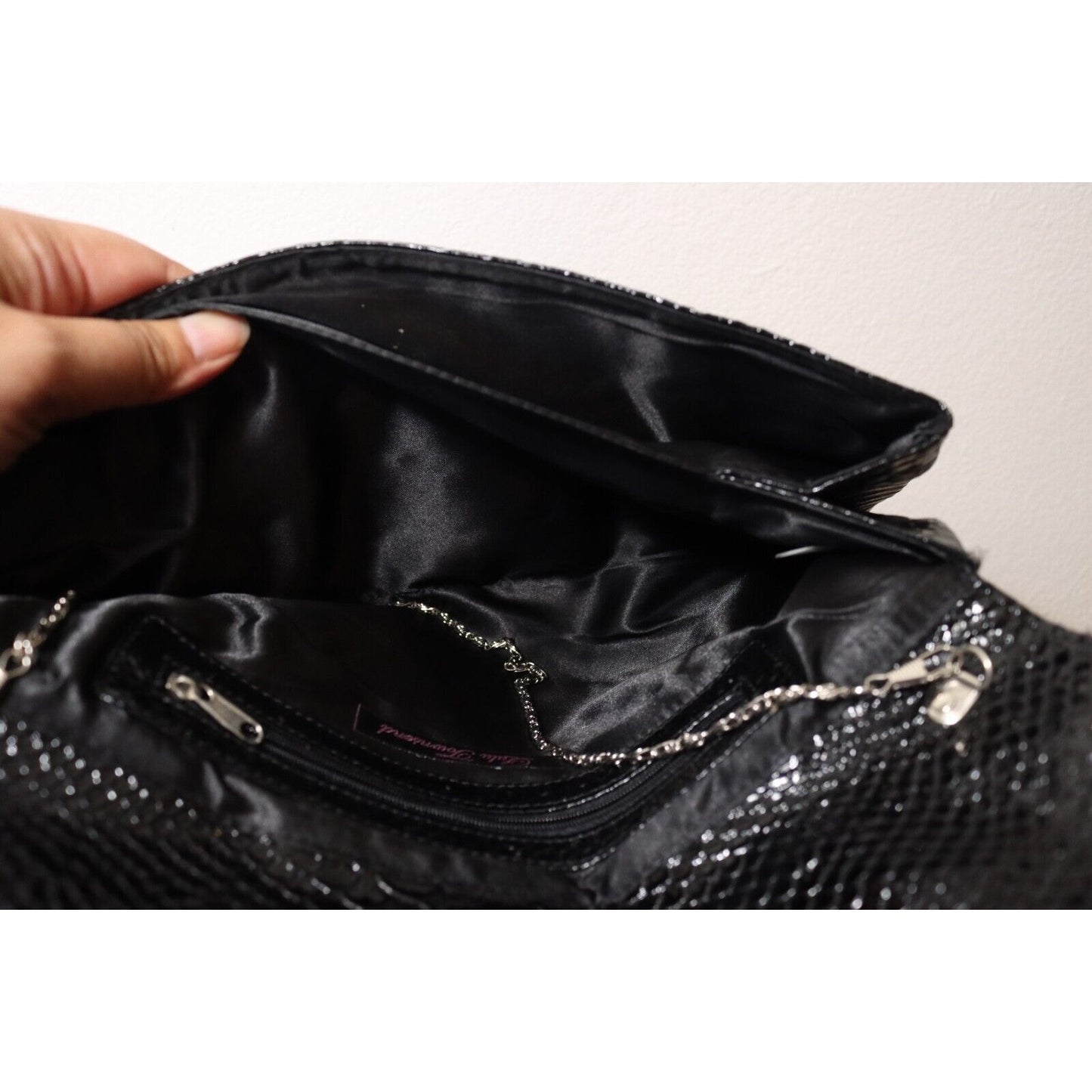 Lulu Townsend Black Evening Bag Shoulder Bag Flaw