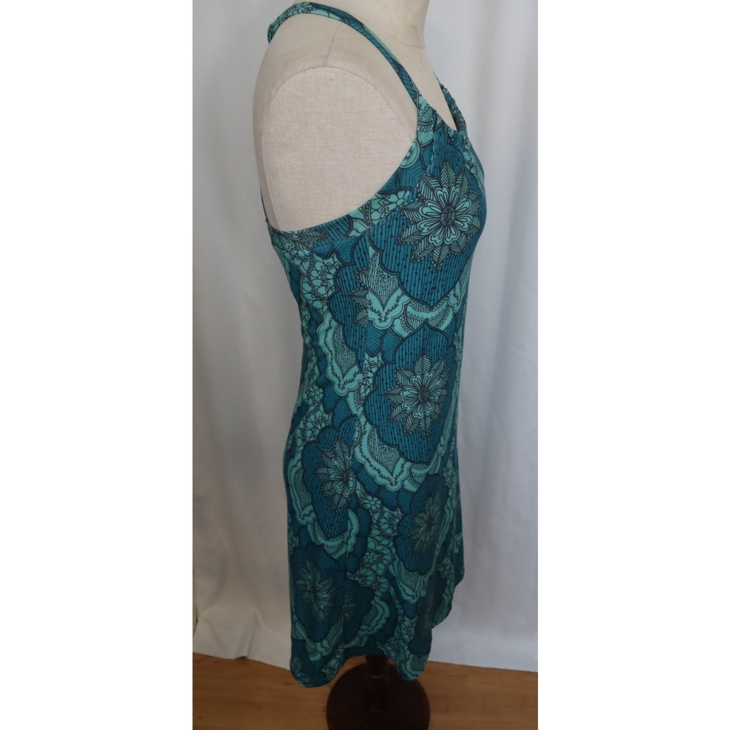 Prana Green Dress Built in Bra Size XS Sleeveless