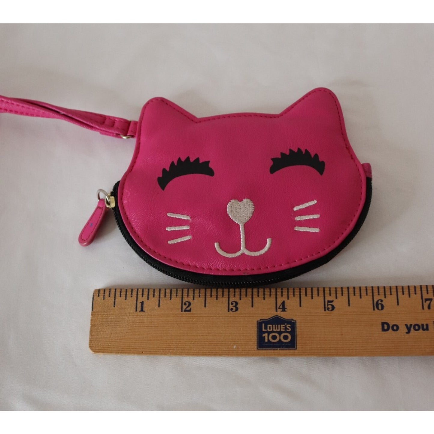 Luv Betsey Johnson Pink Cat Wristlet Wallet