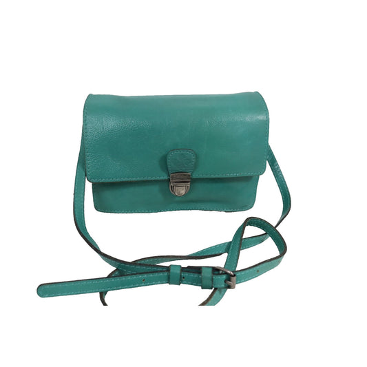 Patricia Nash Lanza Green Crossbody Leather Bag Silver Hardware (38)