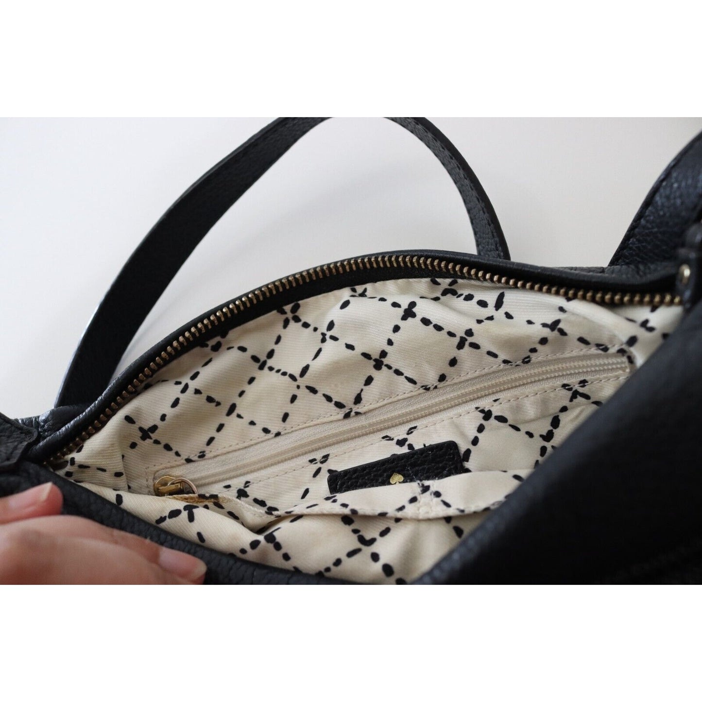 Kate Spade Crossbody Leather Black Lined Adjustable