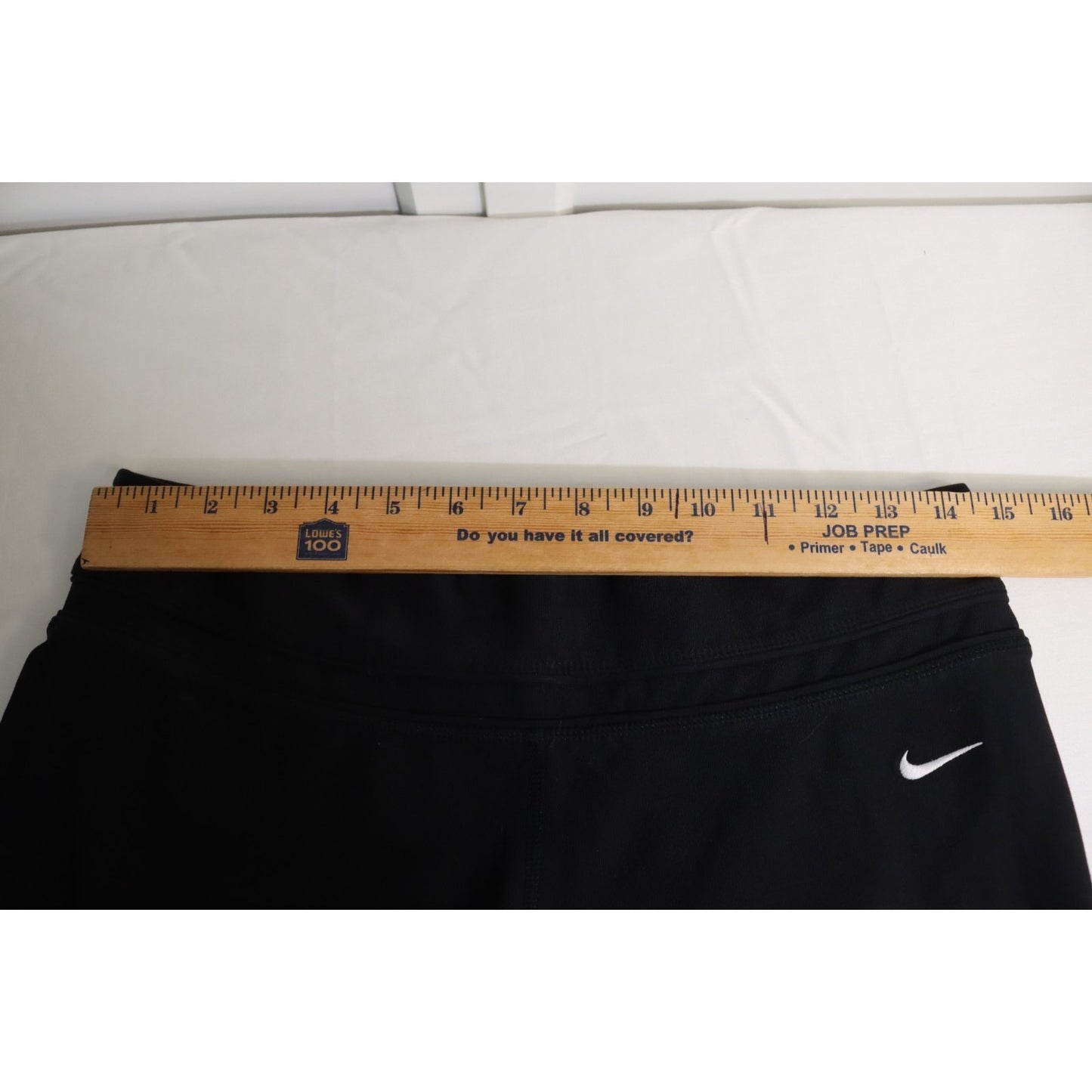 Nike Dri fit Capri Medium Black Pant Cropped Logo