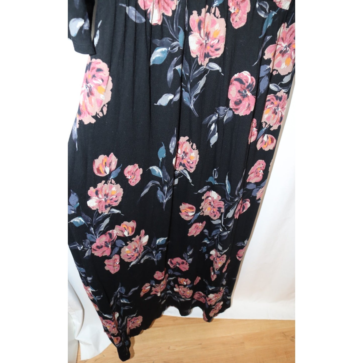 Isabel Ingrid Maternity Dress Large Nursing Maxi Rayon Spandex
