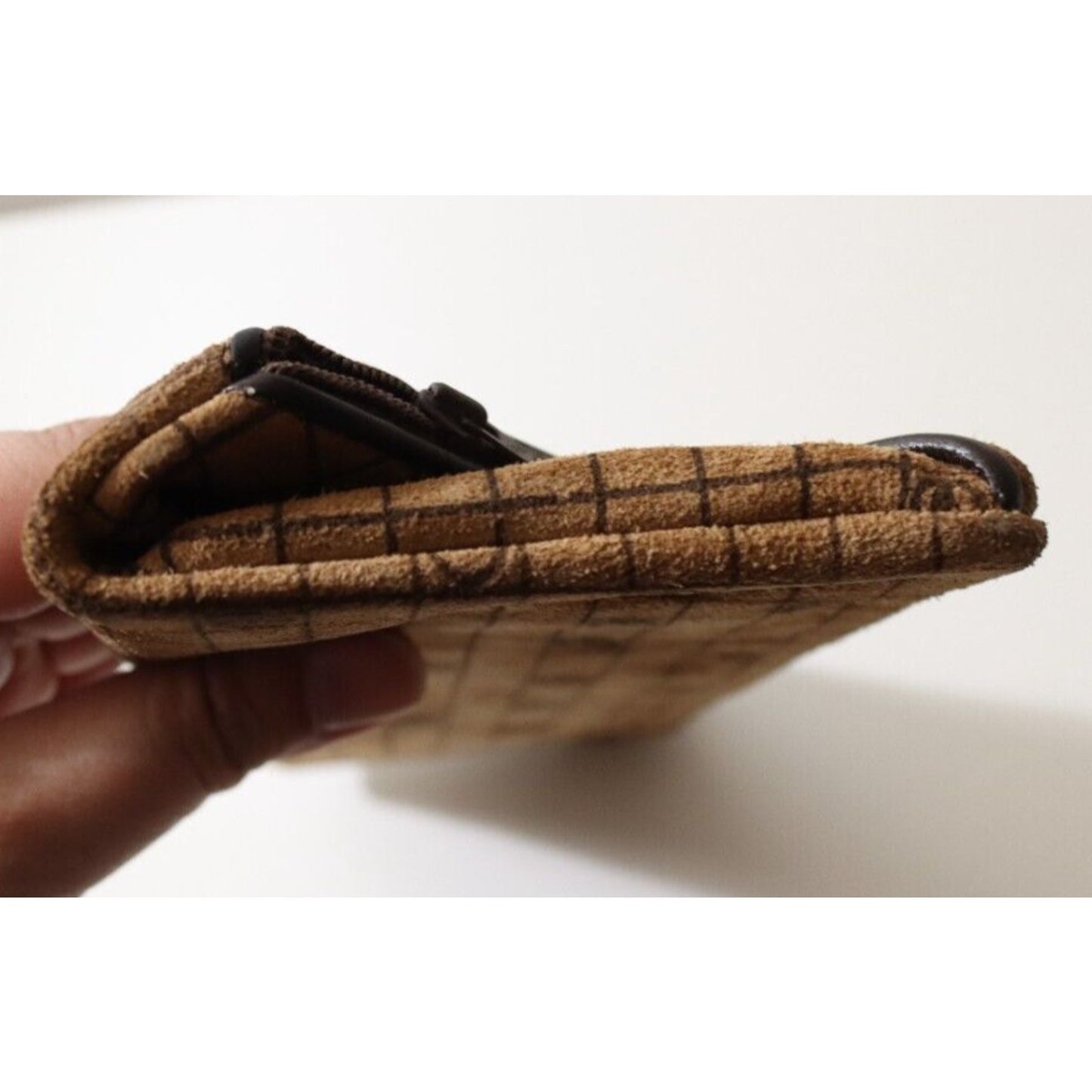 Nazareno Gabrielli Leather Wallet Mid Century Clutch Logo Flaw Lambskin